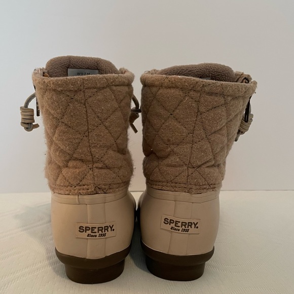 Sperry Women’s Duckboot in Oyster/Oatmeal, Size 7. - Picture 4 of 8